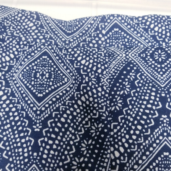 H&M Skirt Women Size Large Blue Cream - Picture 10 of 12